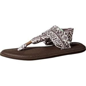 Sanuk Women's Size 6 Yoga Sling 2‎ Metallic LX Sandal Thong Flip-Flop